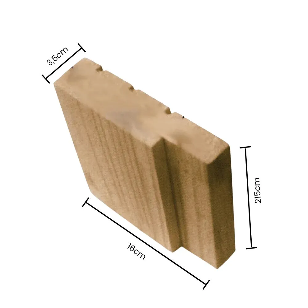Marco batente de porta madeira Tauari 02