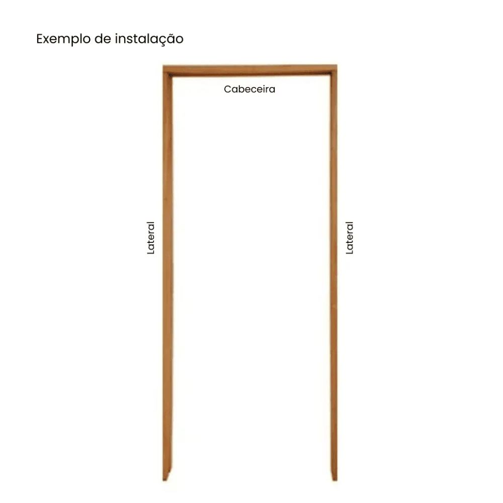 Marco batente de porta madeira Tauari 03