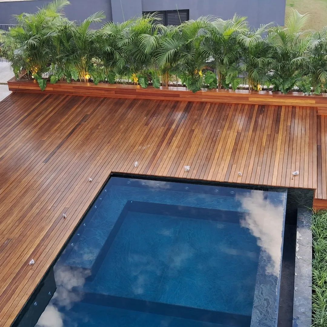 002 - Deck Cumaru Extra 7cm - Deck e piscina com a cara do luxo Deck Cumaru Extra 7cm