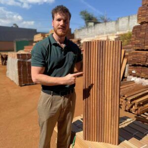 Ripado de Madeira Cumaru Extra 7cm - Peças de 1,25m