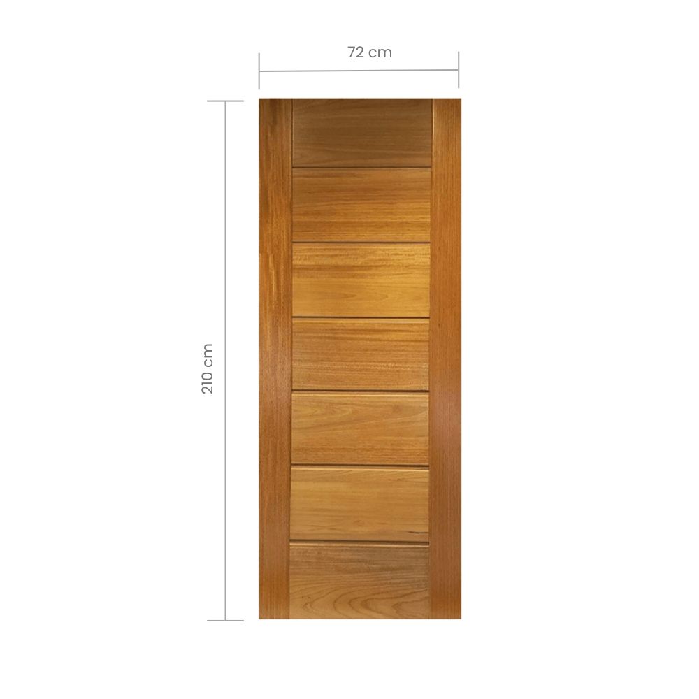 Porta Madeira Maciça Tauari Big Brother 210x72x3,5cm 02