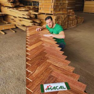 Taco Cumaru Rosa Extra 42x7