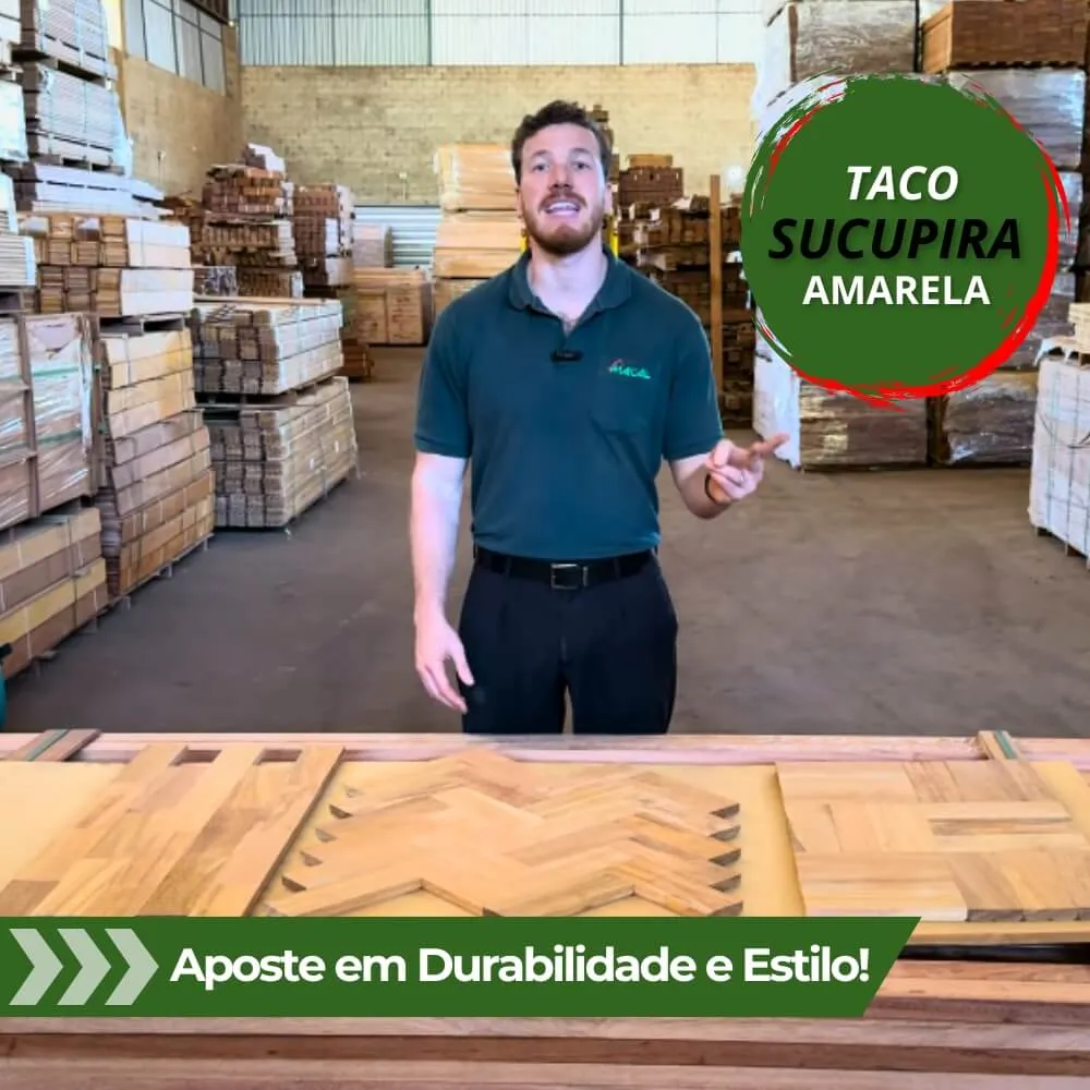 Taco Sucupira Amarela Extra 21x7cm