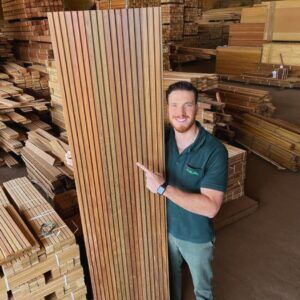 Ripado de Madeira Ipe Tabaco Extra 9cm