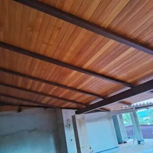 Forro Garapa Extra 10cm - Peças de 1,50m Junta V