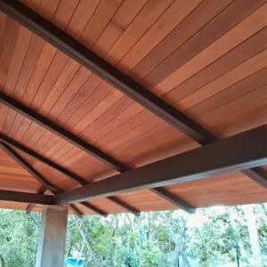 Forro Garapa Extra 10cm - Peças de 1,50m Junta V