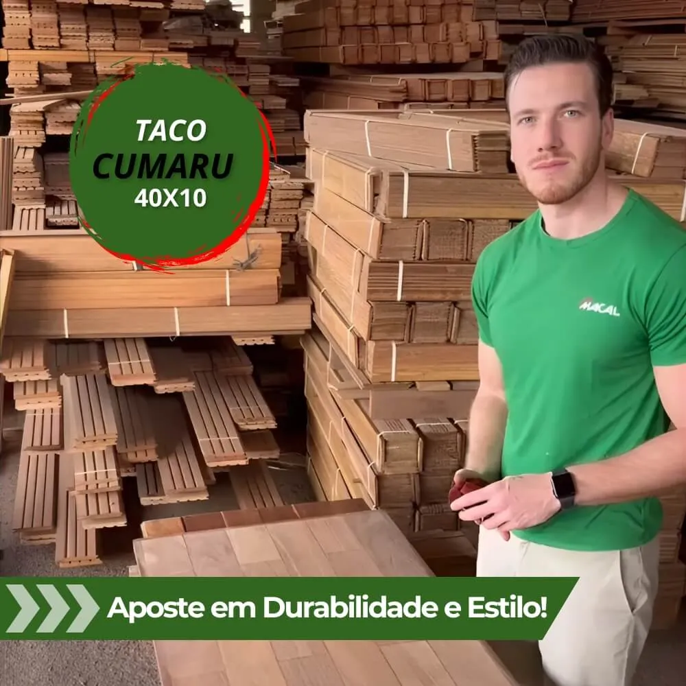 Taco Cumaru Extra 40x10 Taco Cumaru Extra 40x10 cm