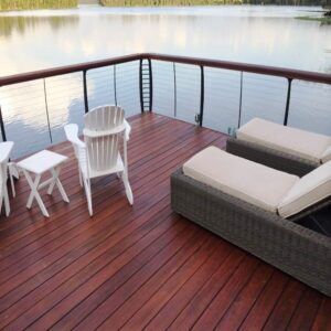 Deck Ipe Tabaco Extra 10cm 1 Lado Anti-derrapant