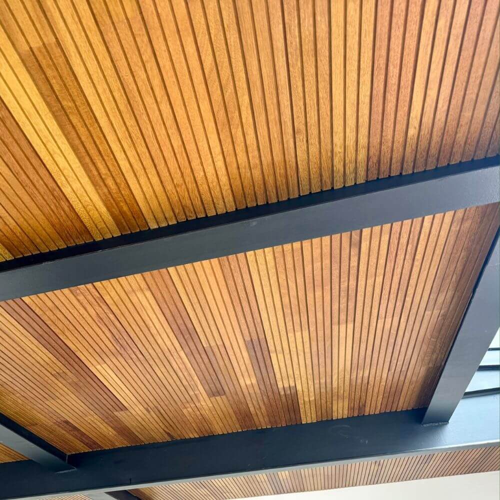 12 Ripado de Madeira Angelim Ouro Extra 10cm - 100% Peças de 1,57m