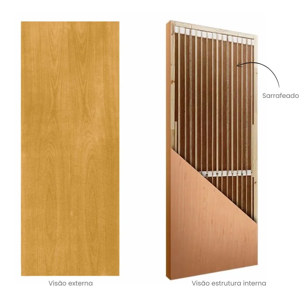 Porta Madeira Prancheta Tauari 210x102x3,5cm 03