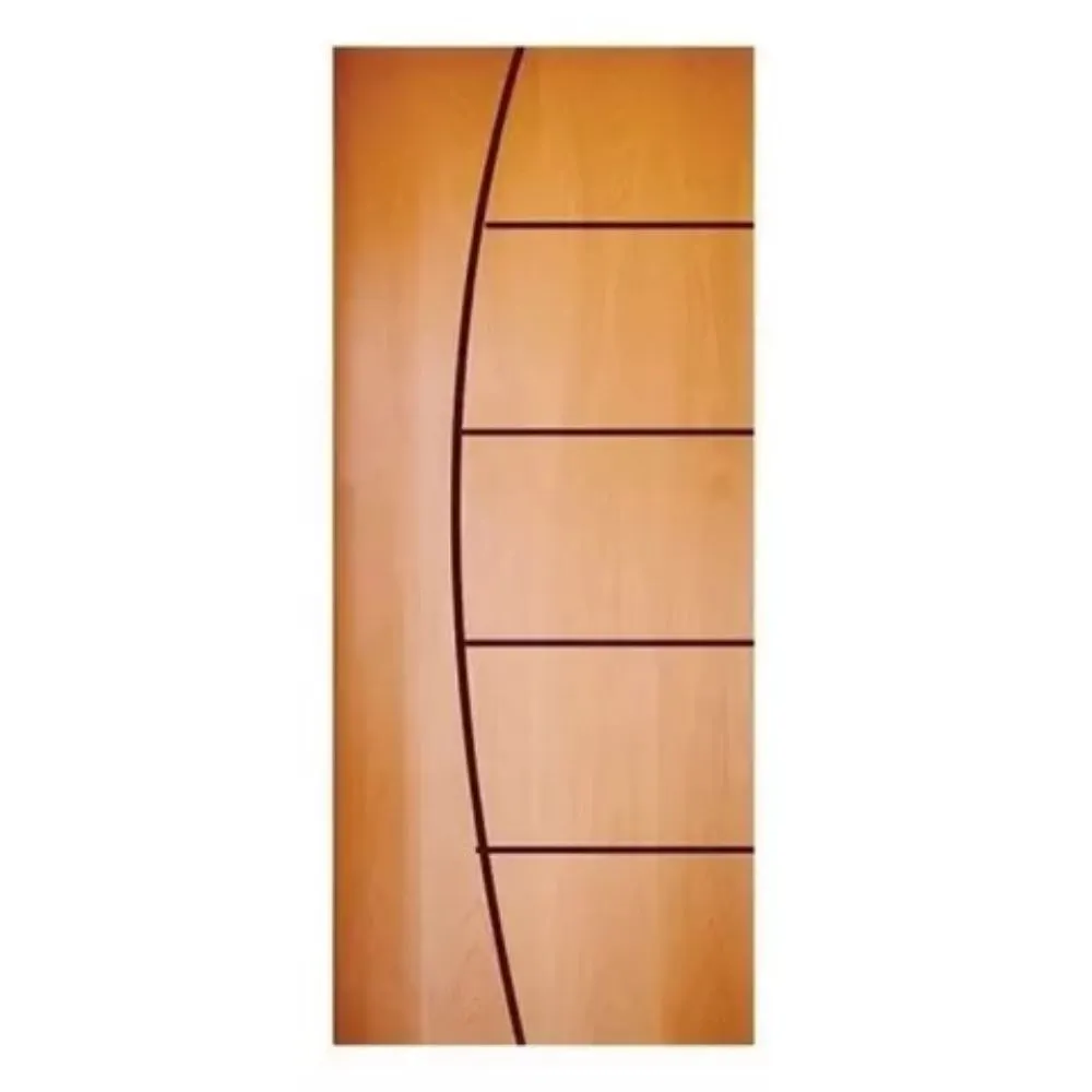 Porta Porta Madeira Tauari Frisada Curva 210x62x3,5cm 01