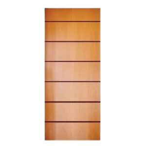 Porta Madeira Tauari Frisada Reta 210x62x3,5cm