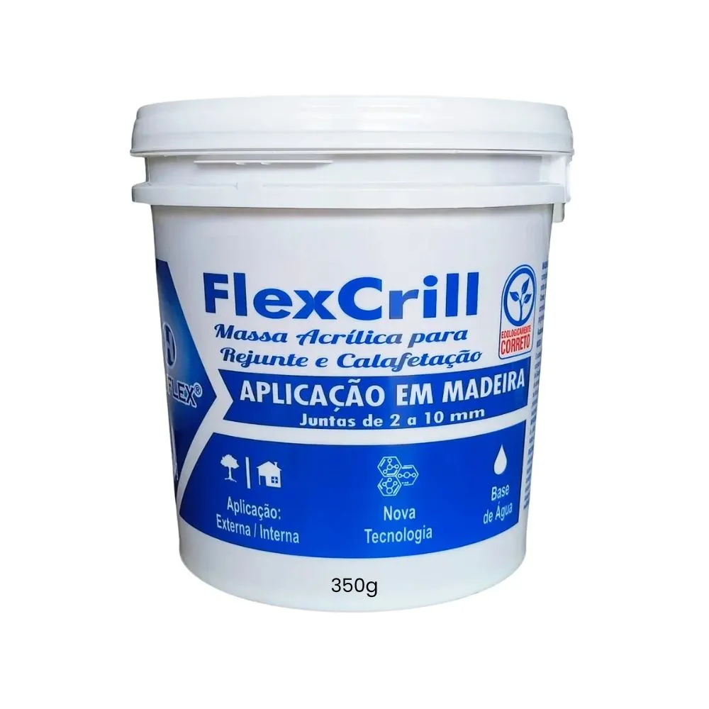 Massa Acrílica para Madeira FlexCrill 350g