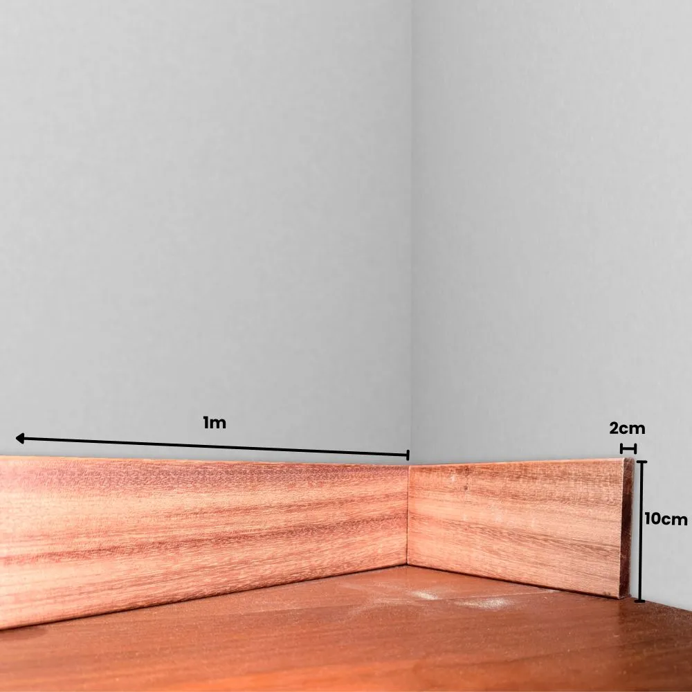 Rodapé de Madeira Jatobá 10cm 02