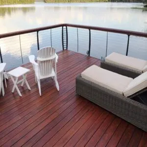 Deck Ipe Tabaco Extra 10cm 1 Lado Anti-derrapant