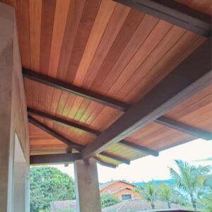 Forro Garapa Extra 10cm - Peças de 2,00m (Junta Tradicional)