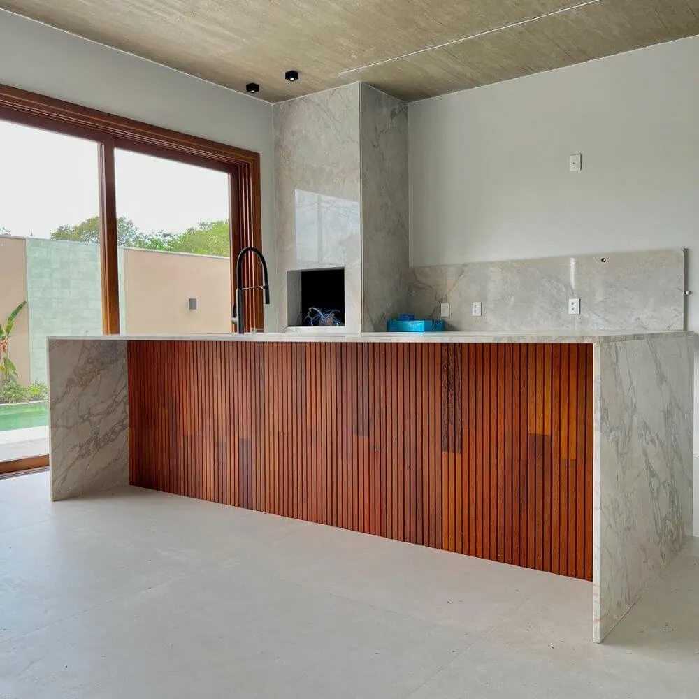 Ripado de Madeira Angelim Ouro Extra 10cm - 100% Peças de 64cm Ripado de Madeira Angelim Ouro Extra 10cm - 100% Peças de 64cm