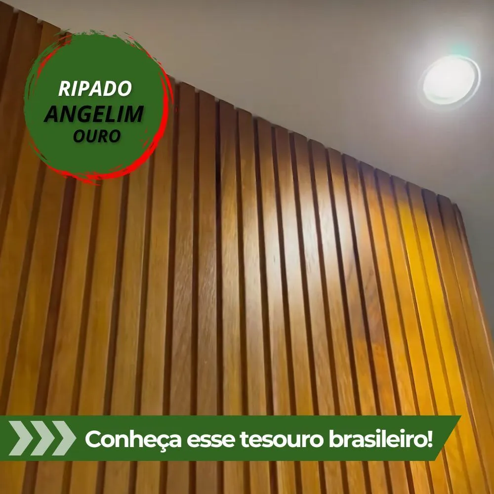 Ripado angelim ouro 6cm