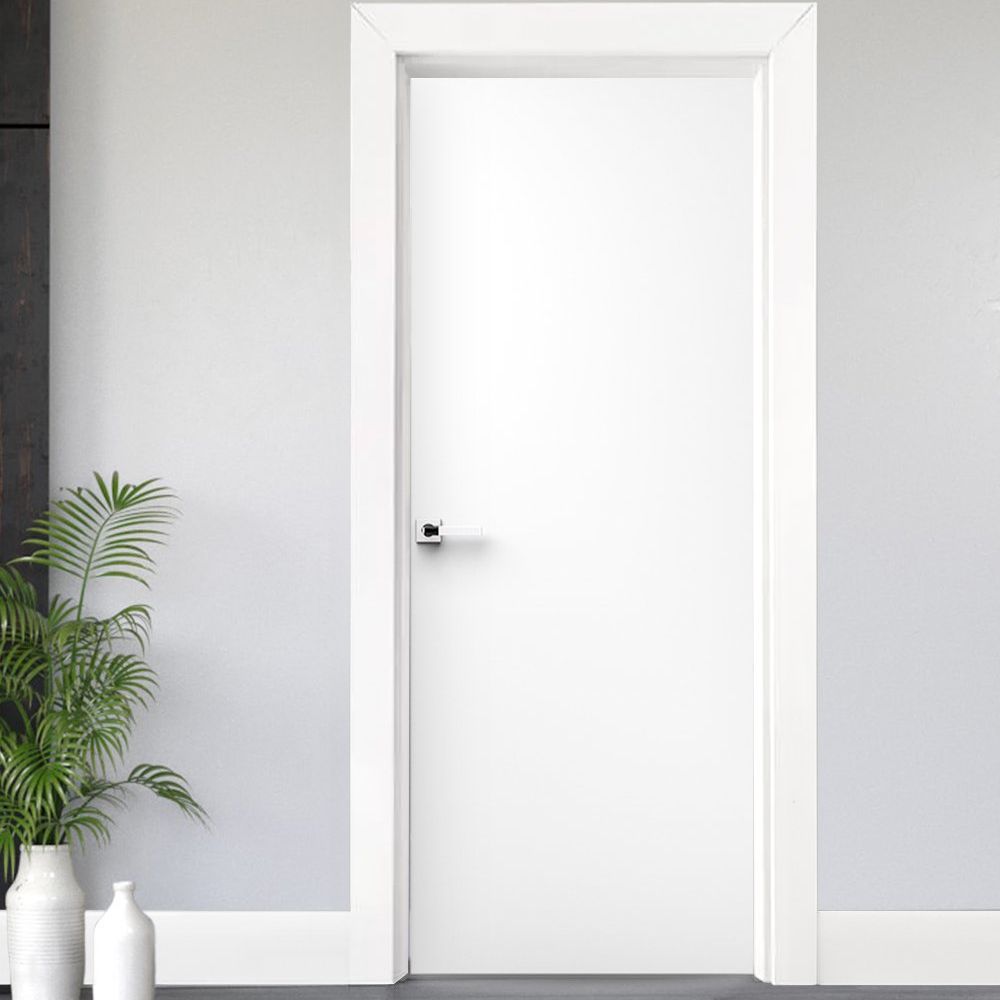 Porta Madeira Prancheta Primer Branca Lisa 210x82x3,5cm 03