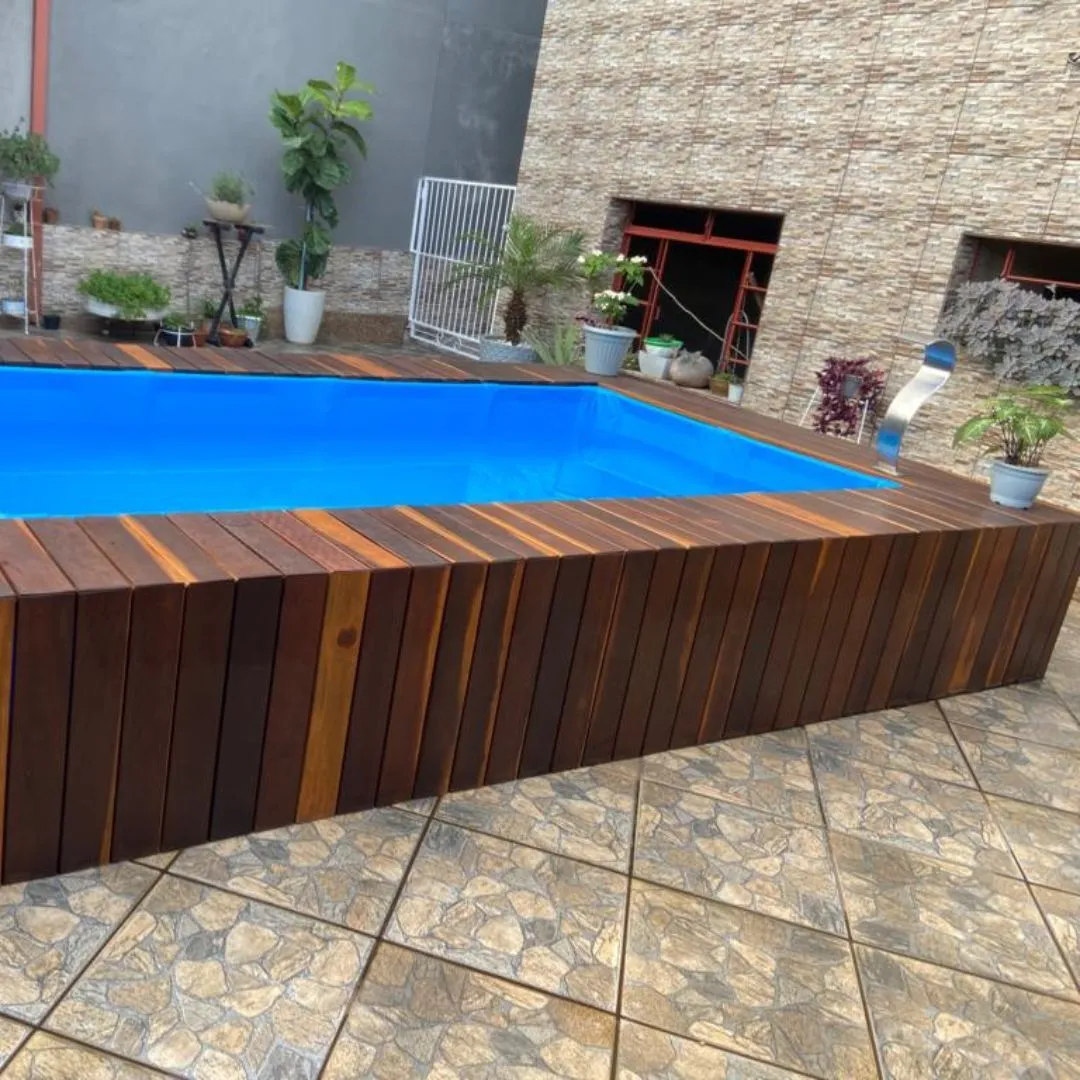 Deck Itauba Extra 10cm - Peças de 1,25m Deck Itauba Extra 10cm - Peças de 1,25m