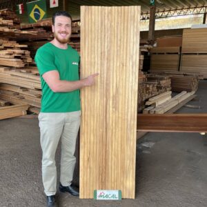 Ripado de Madeira Sucupira Amarela Extra 10cm - Peças de 2,00