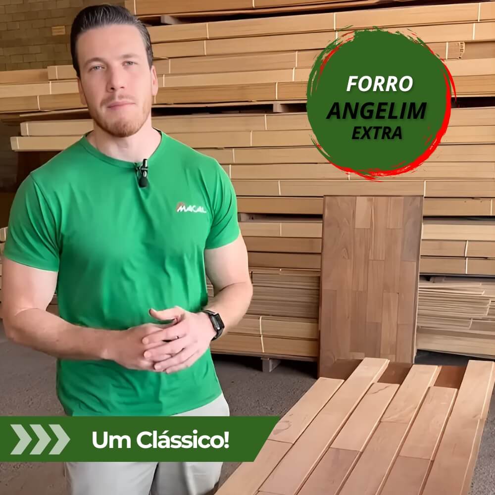 Forro Angelim Extra 10cm - Peças de 1,75cm