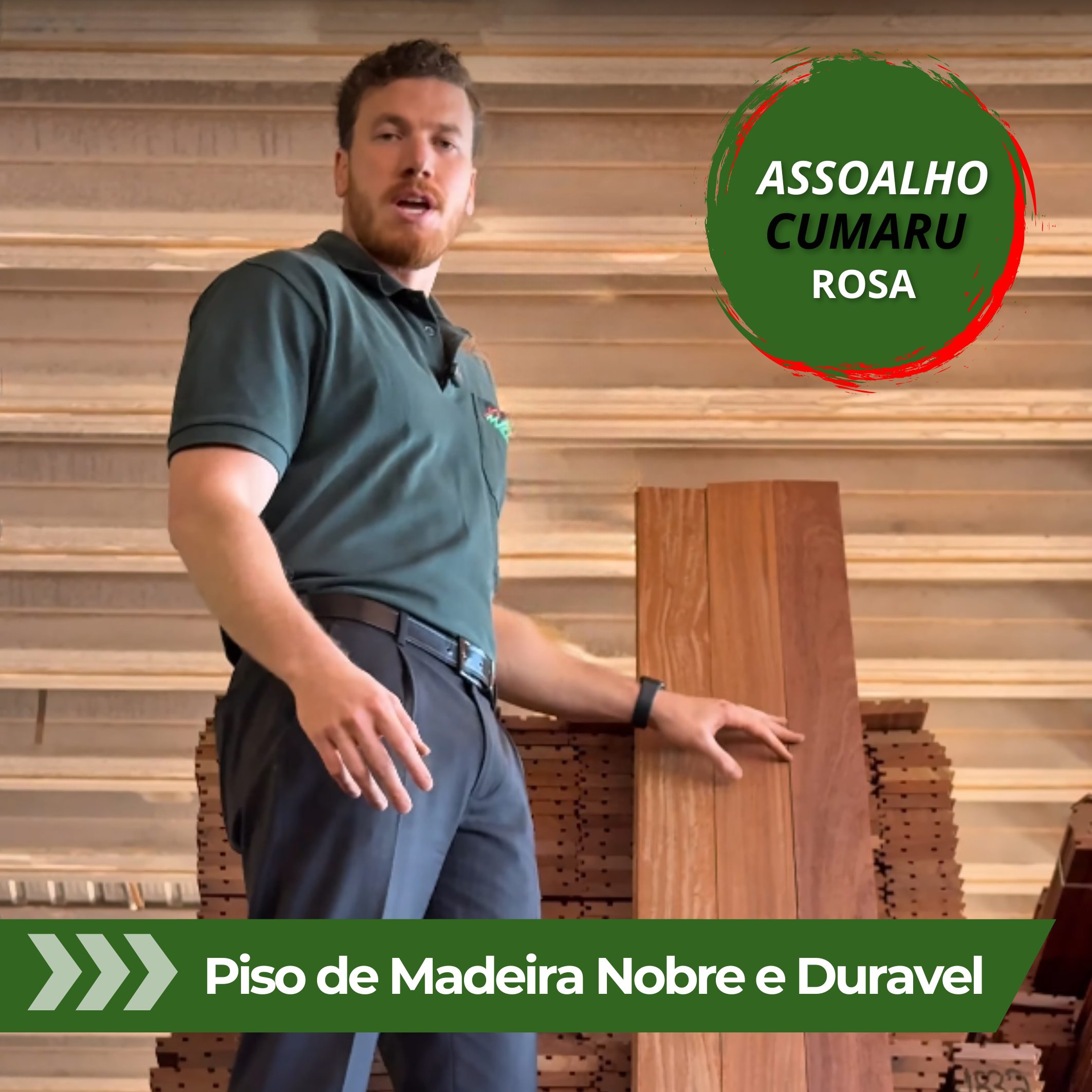 Assoalho Cumaru Rosa