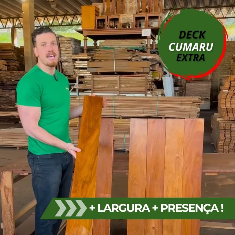 Deck Cumaru Extra 14,5cm - Referência em madeira de alta qualidade e resistência !