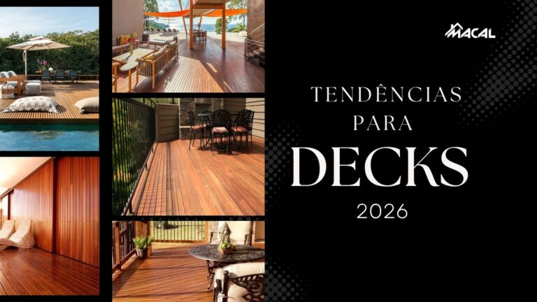 Tendências em deck de madeira para 2026: design natural, conforto e sofisticação para seus espaços ao ar livre.