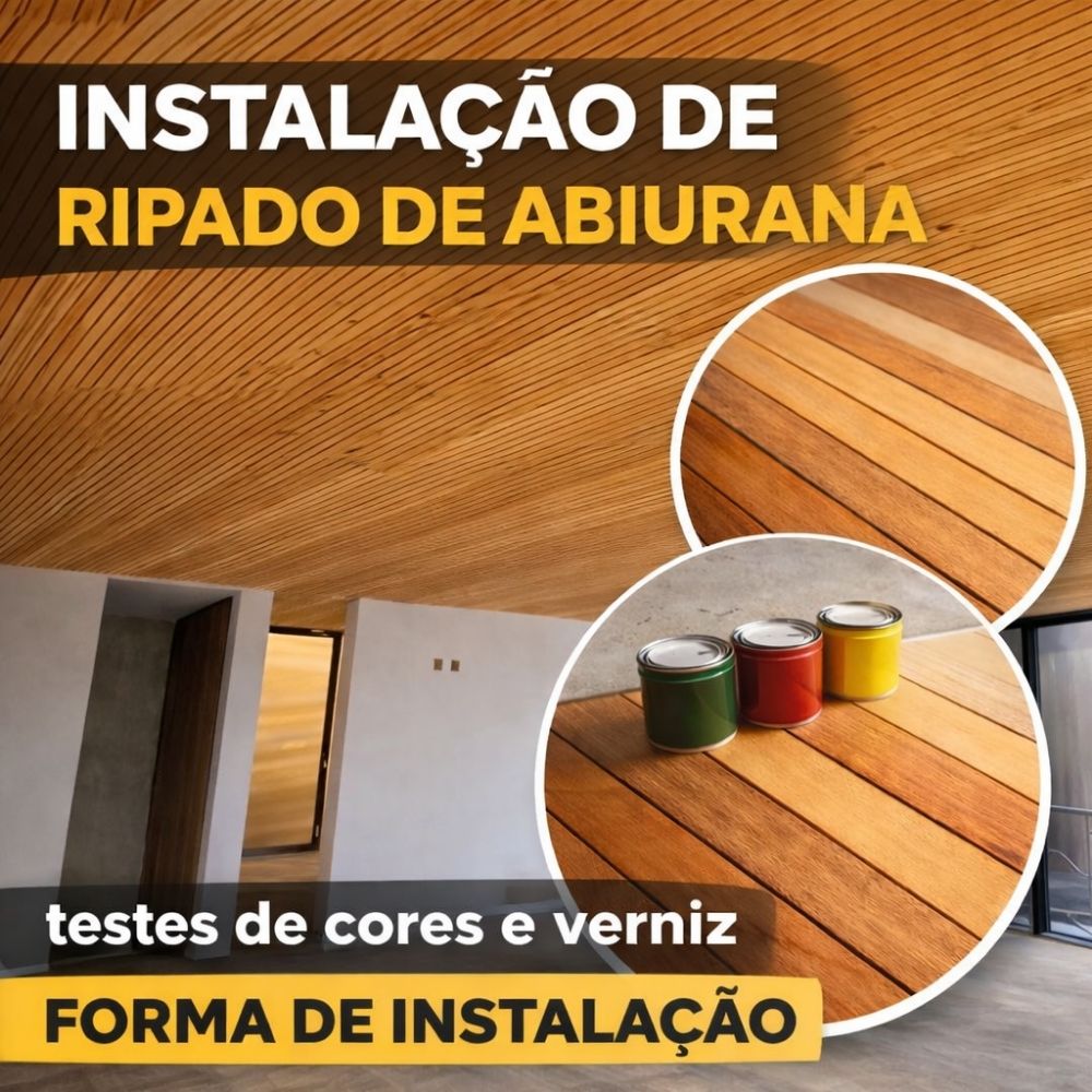 Miniatura para Youtube Live de Gestão Redes Sociais Vídeo Youtube Instalação Ripado de Abiurana