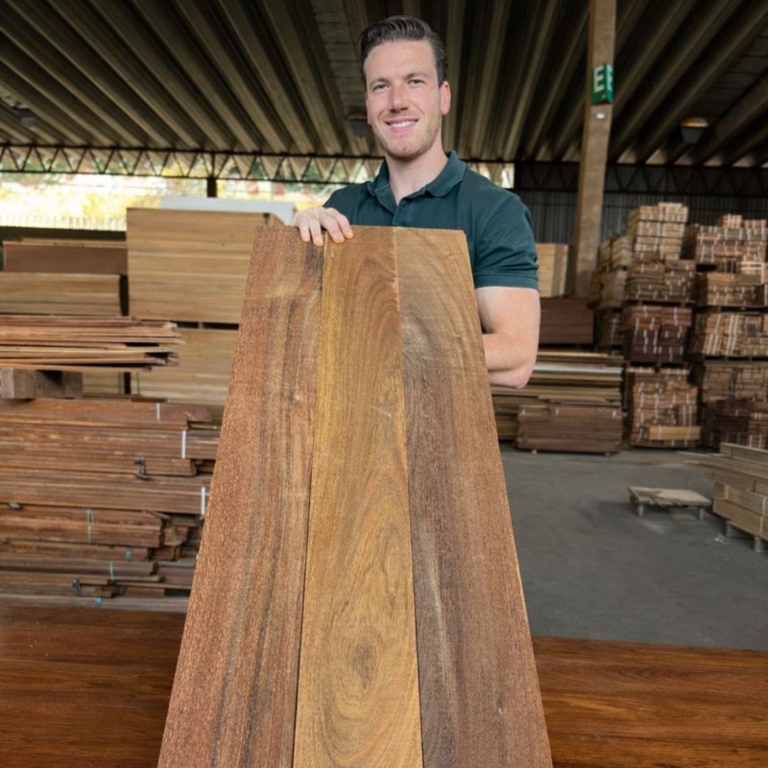 Assoalho Ipe Tabaco Extra 14cm