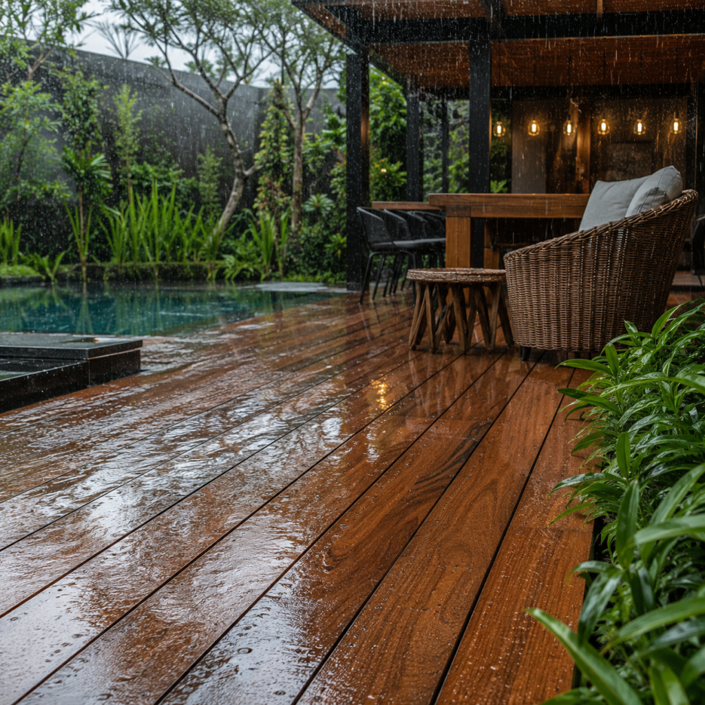 Como proteger madeira da chuva e do sol