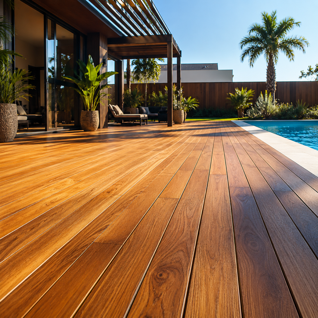 Deck de madeira precisa de manutenção
